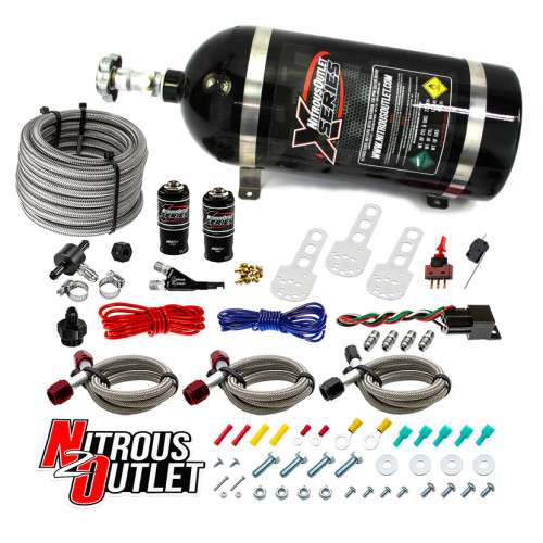 [PN: 22-84001] X-Series Sport Compact EFI Single Nozzle System - Gas/E85 - 5-55psi