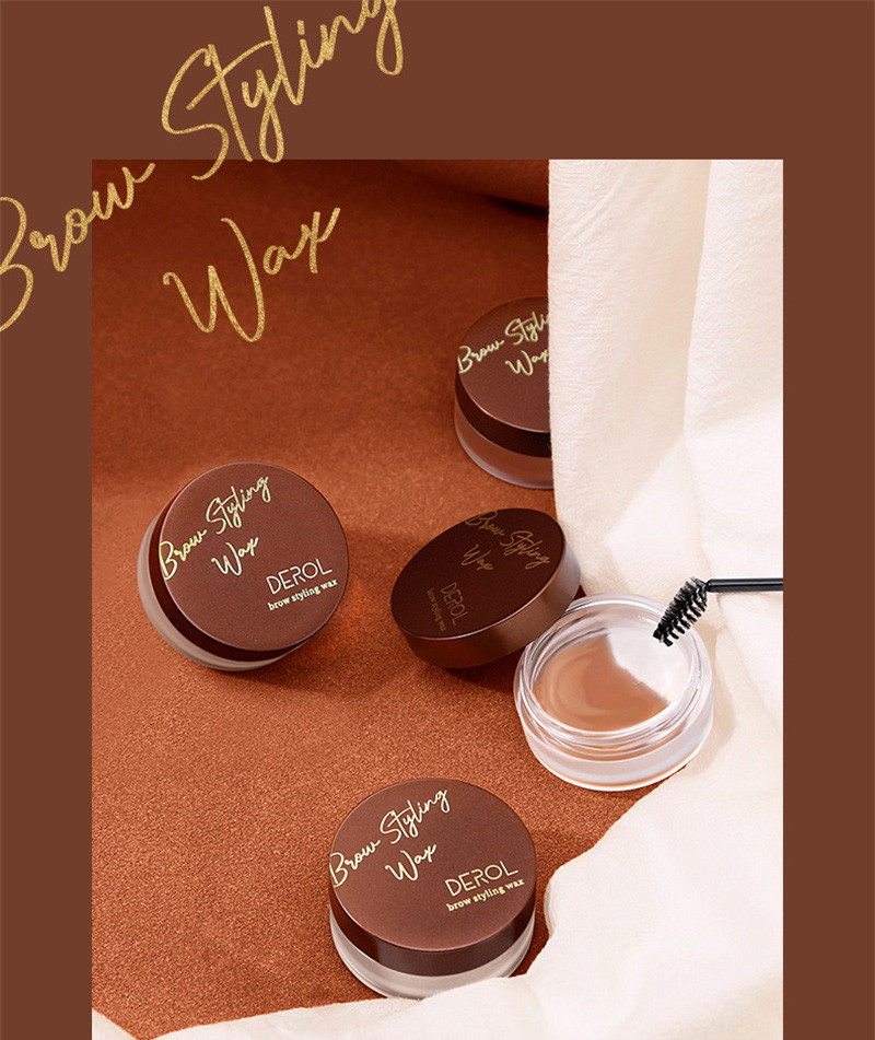 DEROL Eyebrow Styling Cream Waterproof Natural 3D Soap Brows Styling Wax