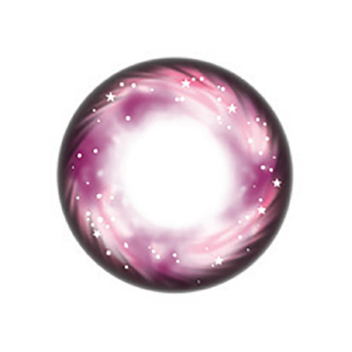 Galaxy Pink 3-tone circle lenses / colored contacts by Urban Layer Korea (USA stock)