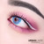 Closeup on side eye with Urban Layer Milky Way Blue circle colored lenses, opaque coverage over brown eyes  Closeup on side eye with Urban Layer Milky Way Blue circle colored lenses, opaque coverage over brown eyes