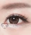 Close-up of BS204 Bella Brown colored contacts.