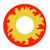 Crazy Flame red and yellow costume circle lenses Crazy Flame red and yellow costume circle lenses