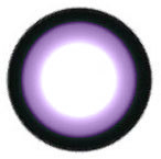 Dolly Eye Sugar Candy Violet circle lens design detail.