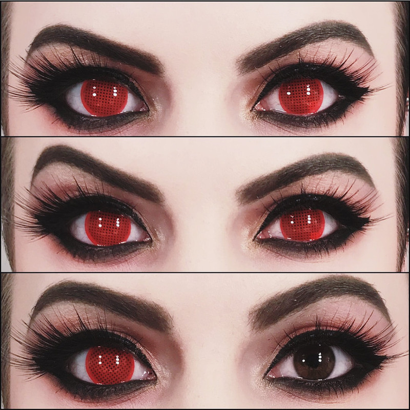 red mesh contacts