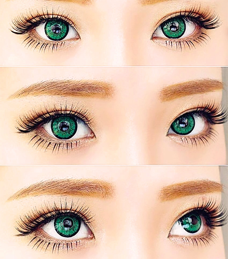 EOS Dolly Green Eye Contacts for Cosplay (Prescription)