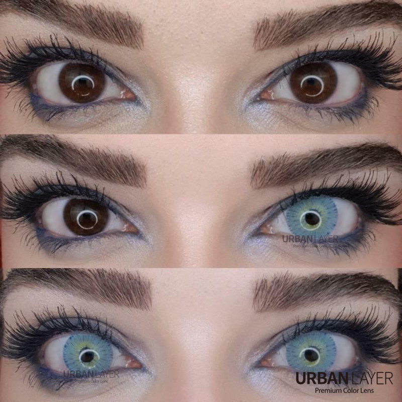 blue circle lenses