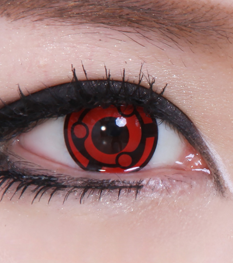 22mm Sclera Lenses Sasuke Sharingan Contacts Lenses Anime Cosplay Contacts  Crazy Lens For Eyes Colored Halloween Big Eye Lenses