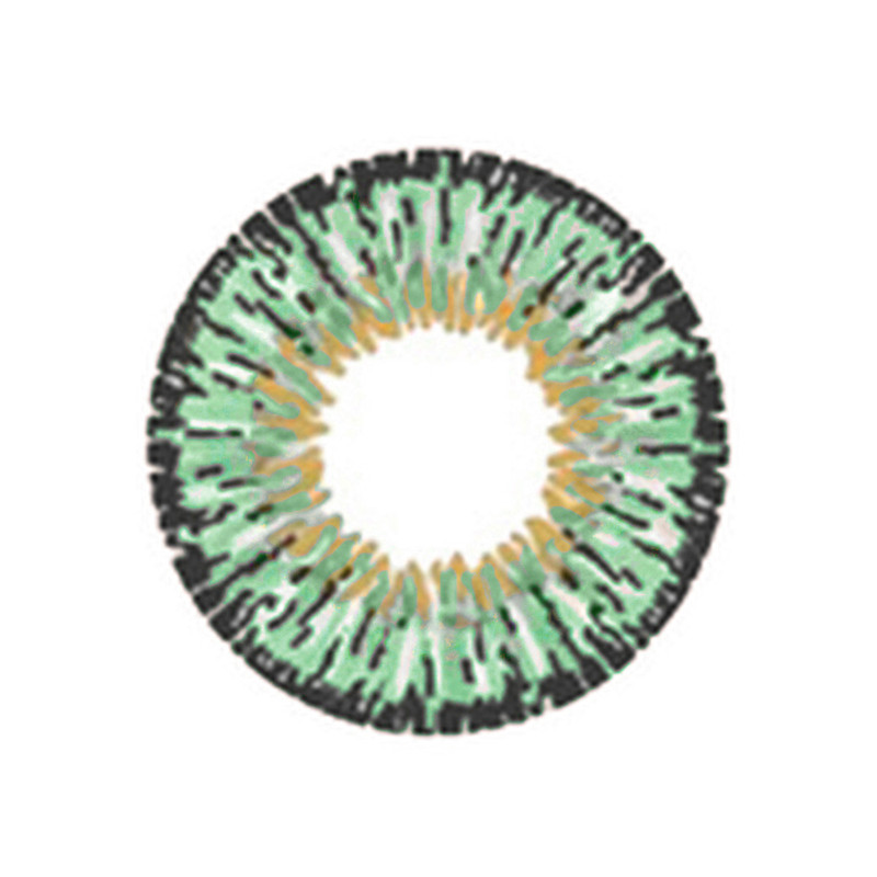 Eye to Eye Green authentic Korean circle lenses are special colored contacts for cosplay and alternative looks. These striking dolly green contact lenses ship fast from the USA and come with a free lens case for storage.