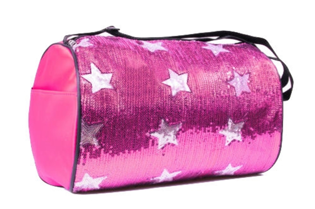 sequin duffle bag