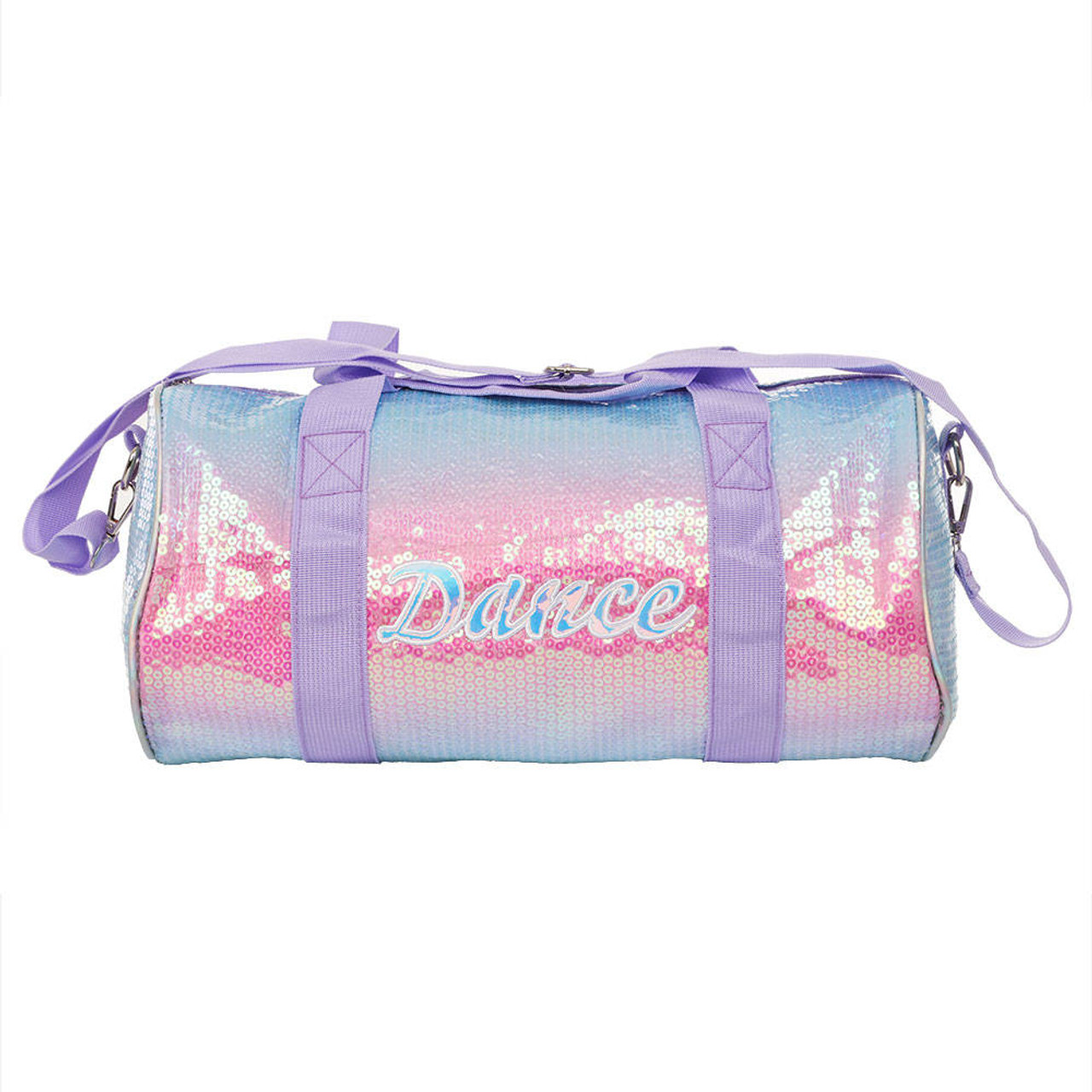 Girls Unicorn & Rainbow Pattern Lightweight Zipper Duffel Bag