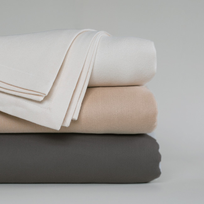 Micromodal Blanket available in Sand, Oyster and Charcoal
