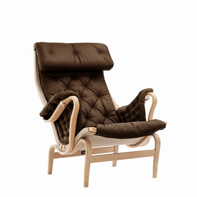 Pernilla 69 Armchair in Brown Leather