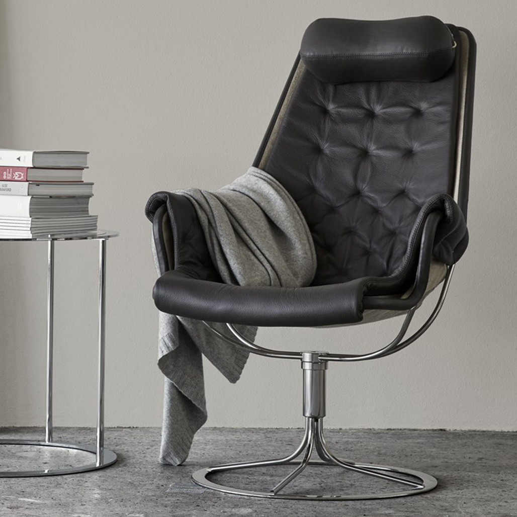 北欧ヴィンテージ■DUXIANA■Jetson　ラウンジチェア　回転　レザー 北欧ヴィンテージ□DUXIANA□Jetson ラウンジチェア 回転 レザー