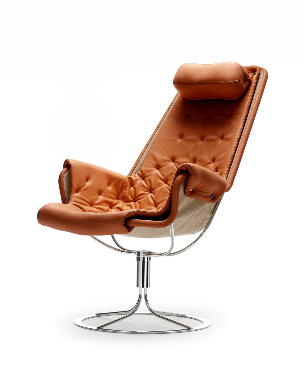 北欧ヴィンテージ■DUXIANA■Jetson　ラウンジチェア　回転　レザー 北欧ヴィンテージ□DUXIANA□Jetson ラウンジチェア 回転 レザー