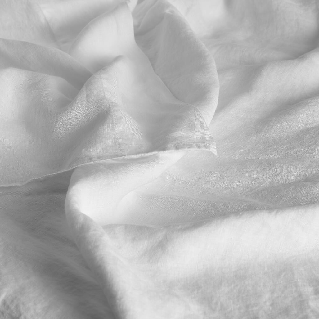 DUXIANA Essentials - Washed Linen, Detail in white