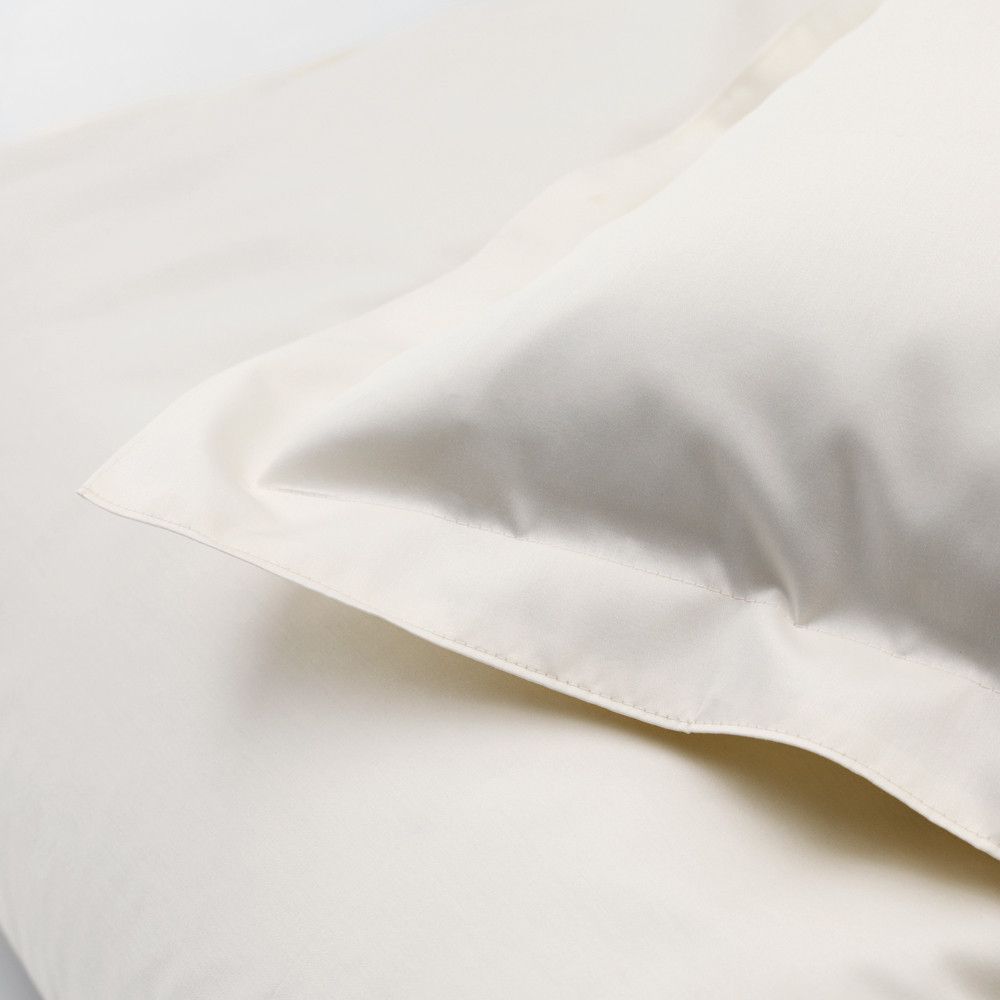 DUXIANA Essentials - Sateen, fitted sheet, ivory