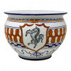 Italian Ceramic Cache Pot - Palio di Siena - Leocorno - Fratelli Mari 
