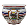 Italian Ceramic Cache Pot - Palio di Siena - Istrice - Fratelli Mari 