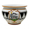 Italian Ceramic Cache Pot - Palio di Siena - Lupa- Fratelli Mari 