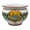 Italian Ceramic Cache Pot - Palio di Siena - Oca - Fratelli Mari 