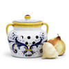 Italian Ceramic Garlic Keeper with Handles- Ricco