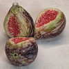 Fig - Split Black - Italian Carrara Marble Fruit