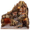 Neapolitan Nativity Cave with Village and Fountain - Italian Nativity