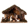 Nativity Stable with Moranduzzo Figures - Made in Italy