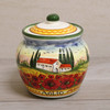 Italian Ceramic Garlic Keeper Tuscan Landscape - Ceramiche Borgioli
