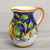 Italian Ceramic Pitcher Limone Blu - Ceramiche Borgioli Italian Ceramic Pitcher Limone Blu - Ceramiche Borgioli