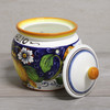 Italian Ceramic Garlic Keeper Limone Blu - Ceramiche Borgioli