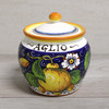 Italian Ceramic Garlic Keeper Limone Blu - Ceramiche Borgioli