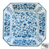 Italian Ceramic Arabesco Turchese - Square Platter - Fratelli Mari