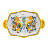 Italian Ceramic Raffaellesco - Oval Scalloped Tray - Fratelli Mari 