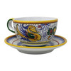 Italian Ceramic Personalized - Cappuccino/Latte Cup & Saucer - Raffaellesco - Fratelli Mari