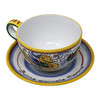 Italian Ceramic Personalized - Cappuccino/Latte Cup & Saucer - Raffaellesco - Fratelli Mari