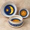 Italian Ceramic Cat Bowl - 4.75 inch - Sole - Bottega degli Artisti Italian Ceramics