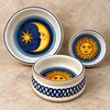 Italian Ceramic Cat Bowl – Luna -  by Bottega degli Artisti