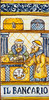 Banker Tile -  IL BANCARIO Italian ceramic tile. Hand painted Italian tile from Castelli, Italy.