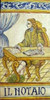 Notary Tile - IL NOTAIO Italian ceramic tile. Hand painted Italian tile from Castelli, Italy.