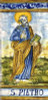 St. Peter Tile - San Pietro Italian Ceramic Tile. Hand painted Italian tile from Castelli, Italy.