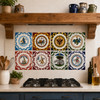 Palio di Siena Italian Ceramic Tiles in Kitchen Backsplash