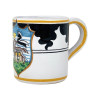 Palio di Siena Coffee Mug - Lupa - Italian Ceramics