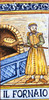 Baker Tile - Il Fornaio Italian ceramic tile Hand painted Italian tile from Castelli, Italy.  Baker Tile - Il Fornaio Italian ceramic tile Hand painted Italian tile from Castelli, Italy.