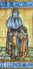 St. Elizabeth Ann Seton Tile Italian Ceramic Tile. Hand painted Italian tile from Castelli, Italy. 