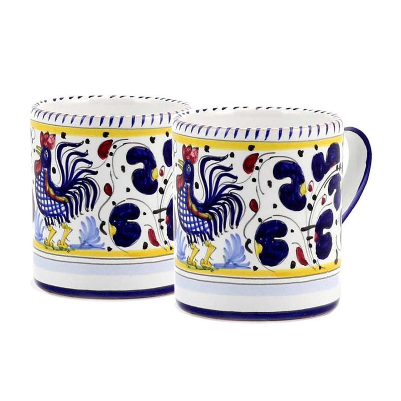 Coffee Mug Orvieto Blue Italian Ceramics