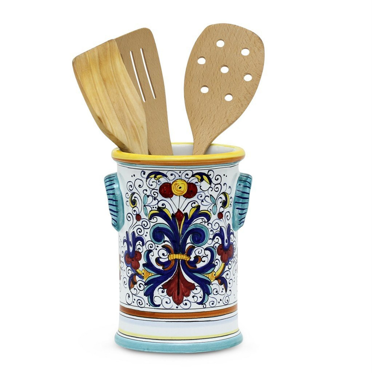 Utensil Holder Ricco Deruta Italian Ceramics