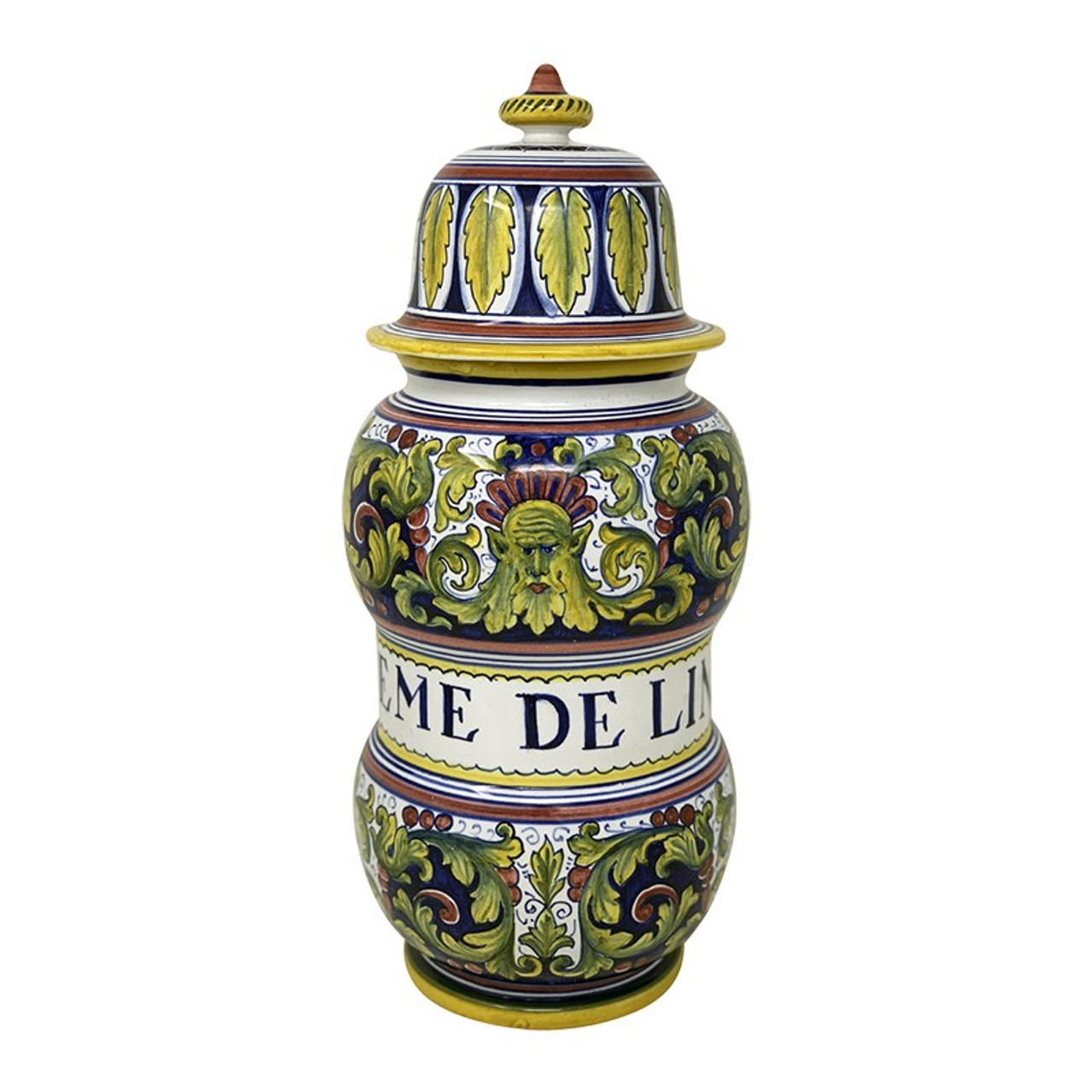 Seme de Lino (Flaxseed) - Apothecary Jar - Fratelli Mari - Italian Ceramic