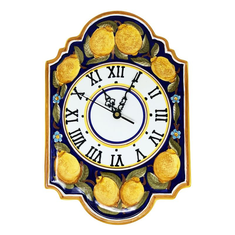 Fratelli Mari Italian Ceramic Wall Clock - Positano - Fratelli Mari