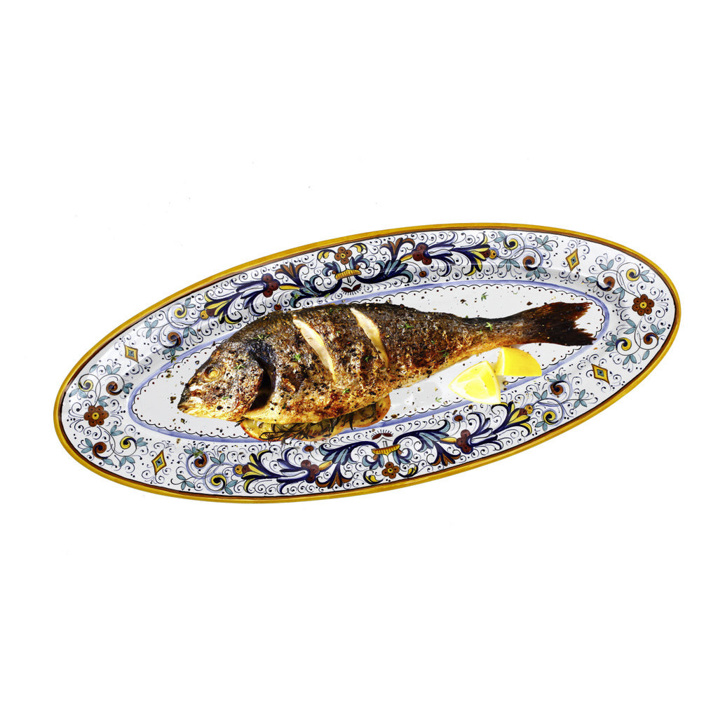 Italian Ceramic Ricco Fish Platter1